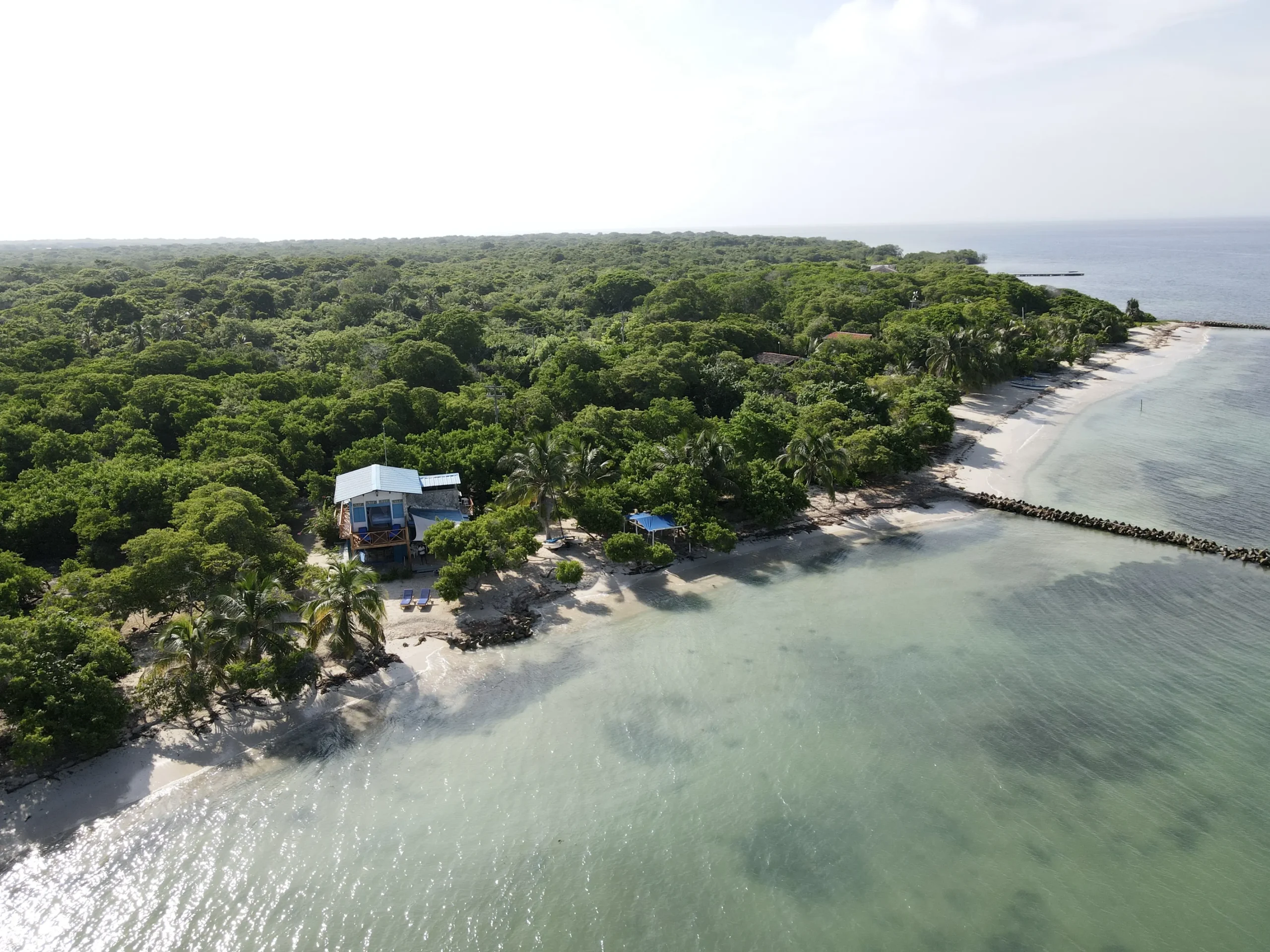 Arriving at Casa Gaviota by boat