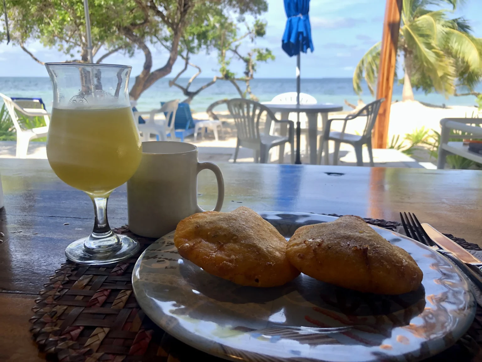 Fresh Caribbean food prepared at Casa Gaviota